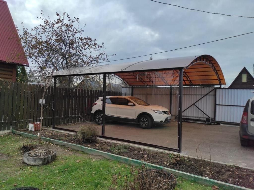Прозрачные шторы ПВХ для навеса под автомобиль в Мценске